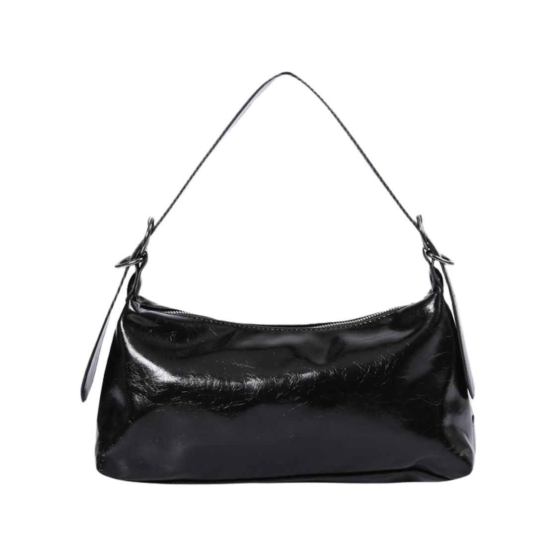 무센트 바브 메탈 로고 2웨이 아일렛 크로스백 남녀공용 블랙(MUCENT Barb Metal Logo 2-Wqy Eyelet Cross Bag Unisex Black) - 2