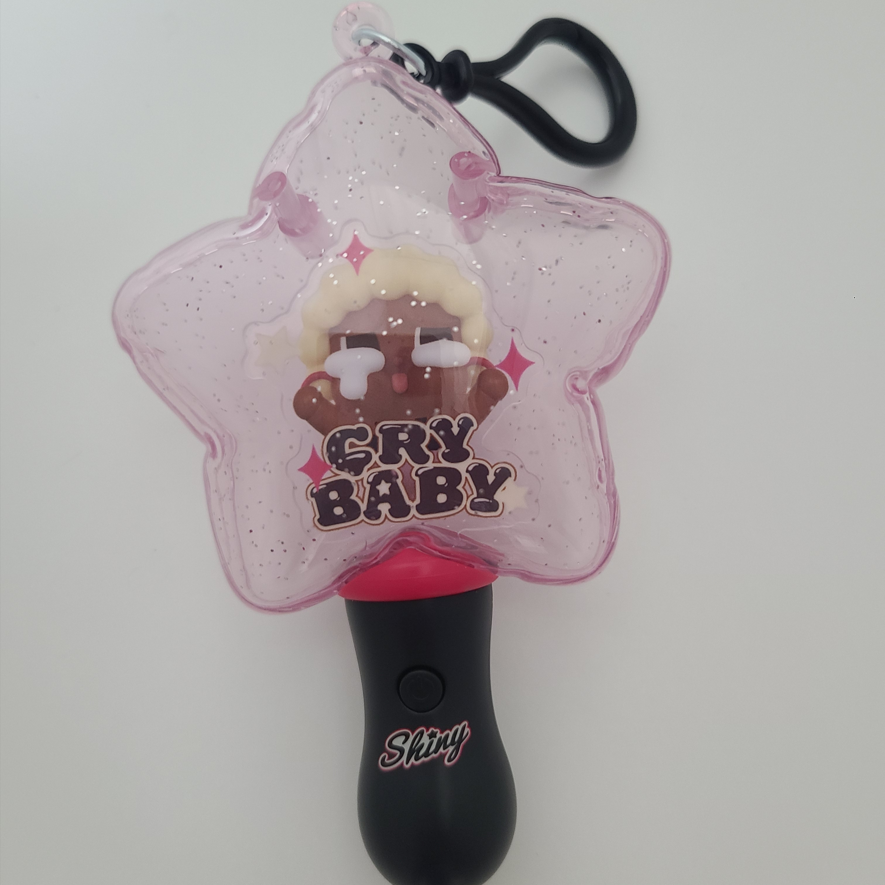 Pop Mart Crybaby Shiny Shiny Series Luminous Pendant Shiny Model (Opened Case) 착용 스타일