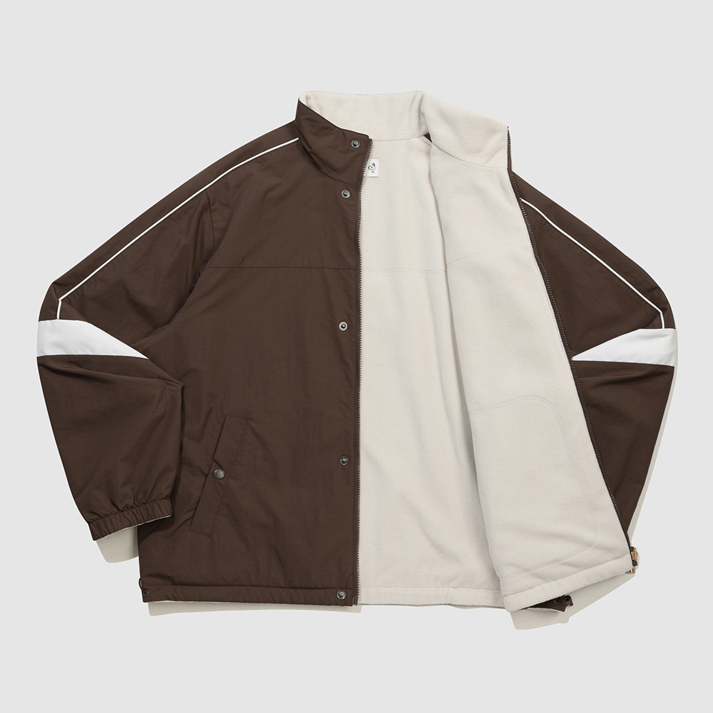 르꼬끄 스포르티브 온라인전용 유니 네오 선데이 듀스 오버 자켓 - 브라운 (QQ323JJK91)(le coq sportif Online Exclusive Unisex Neo Sunday Deuce Jacket Brown) - 5