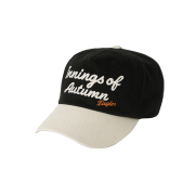 Satur x Hanwha Eagles Typo Graphic 5 Panel Ball Cap Black