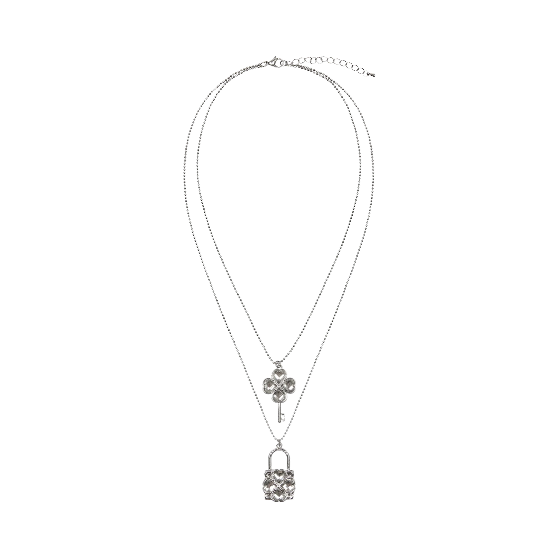 러브이즈트루 x 캐릭캐릭 체인지 험프티 덤프티 네클리스 실버(Luvistrue x Shugo Chara Humpty Dumpty Necklace Silver)