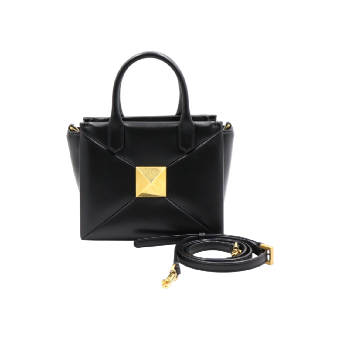 발렌티노 XW0B0K59HHX 블랙 레더 원스터드 스몰 백 aa51172(VALENTINO Black Leather One-Stud Small Bag) - 1