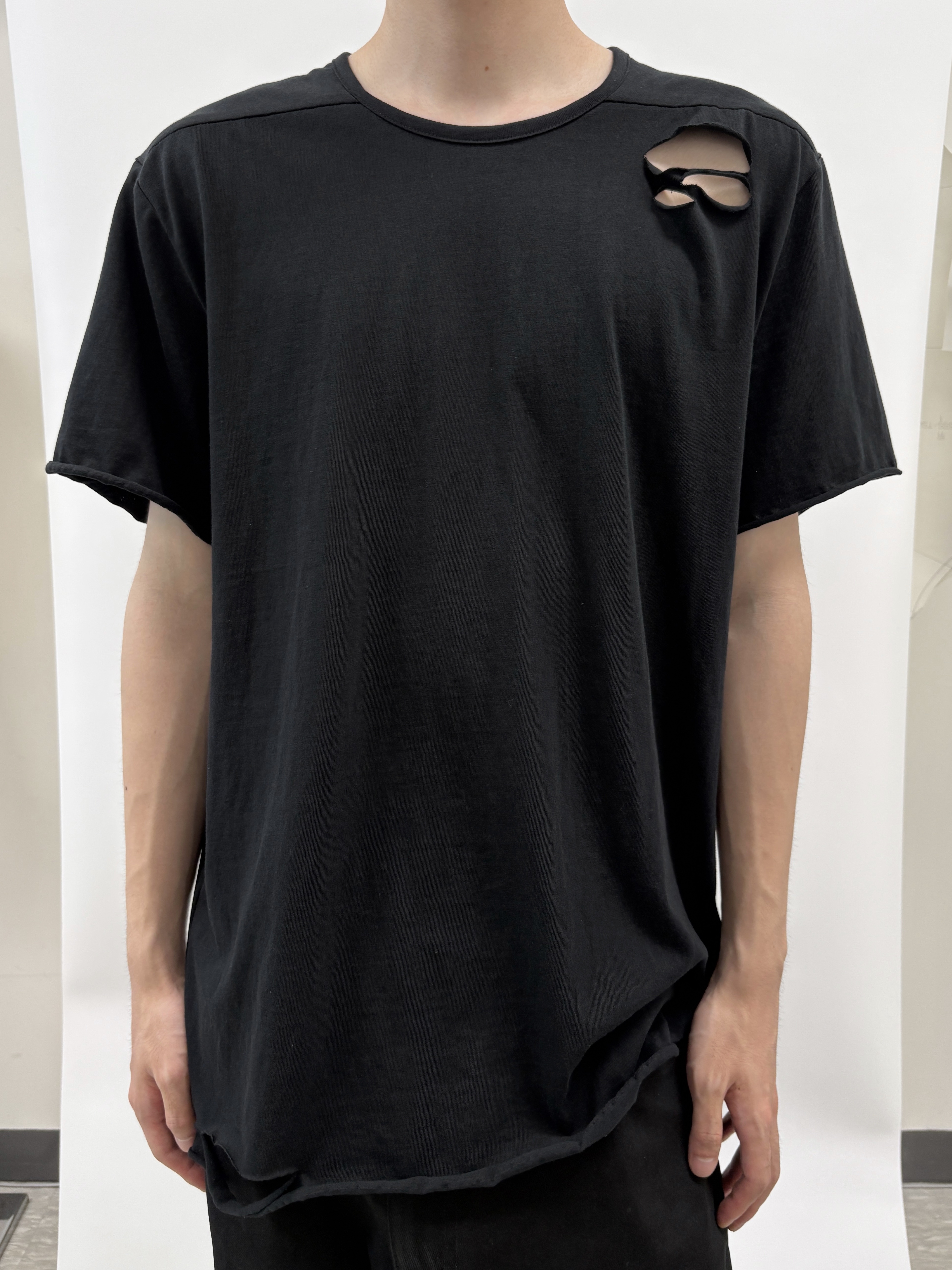 REPINER Mass Black Foil T-Shirt Black, REPINER Voidline T-Shirt Black 착용 스타일 - 5