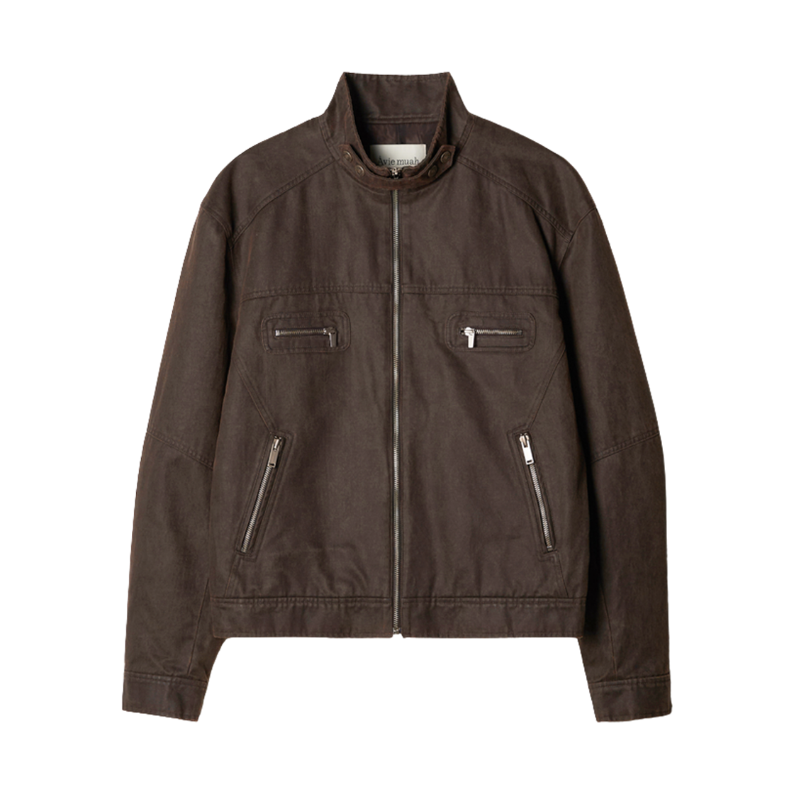 - Aviemuah Vintage Crack Rider Jacket Brown
