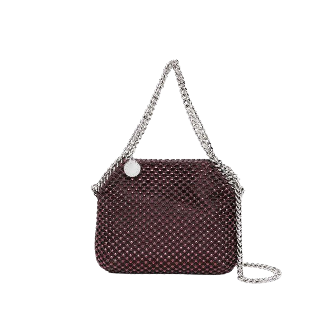 700109WP03296008 Stella McCartney Falabella Mini Tote Bag Burgundy