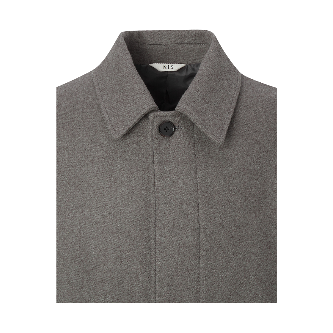 히스헤지스 울 캐시미어 혼방 발마칸 코트 그레이(HIS HAZZYS Light Wool Cashmere Balmacaan Coat Black) - 4