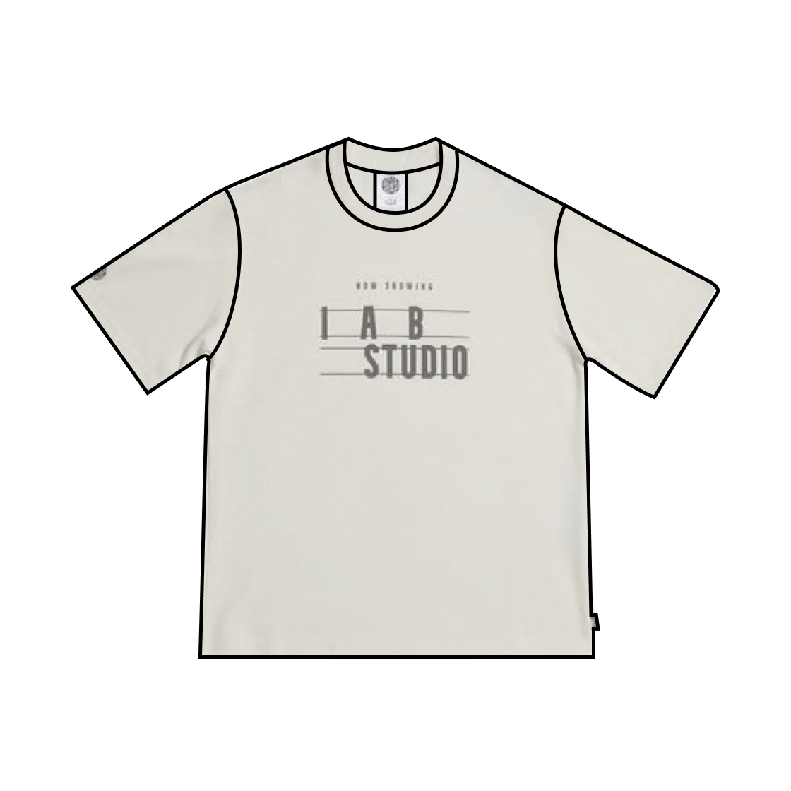 아이앱 스튜디오 x p!tt 나우 쇼잉 티셔츠 아이보리(IAB Studio x p!tt Now Showing T-shirt Ivory) - 1