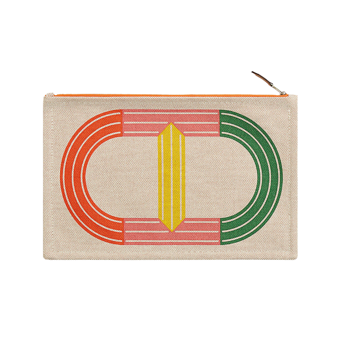 에르메스 마이옹 마랭 케이스 H 캔버스 죤 로즈 베르(Hermes Maillon Marin Case H Canvas Jaune Rose Vert) - 1