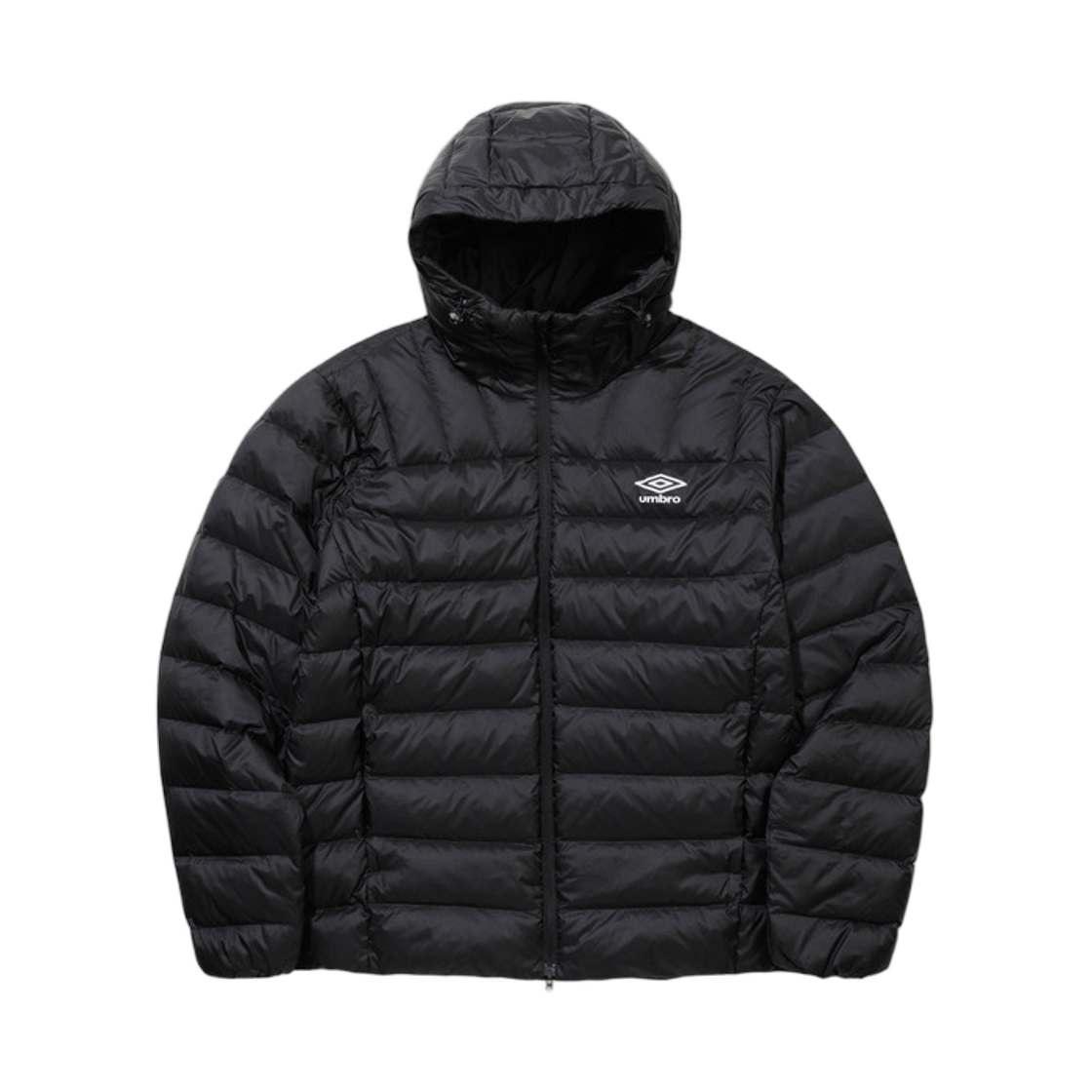 UQ321CDJ95-BLK0 Umbro Featherflex Light Weight Hooded Down Jacket Black