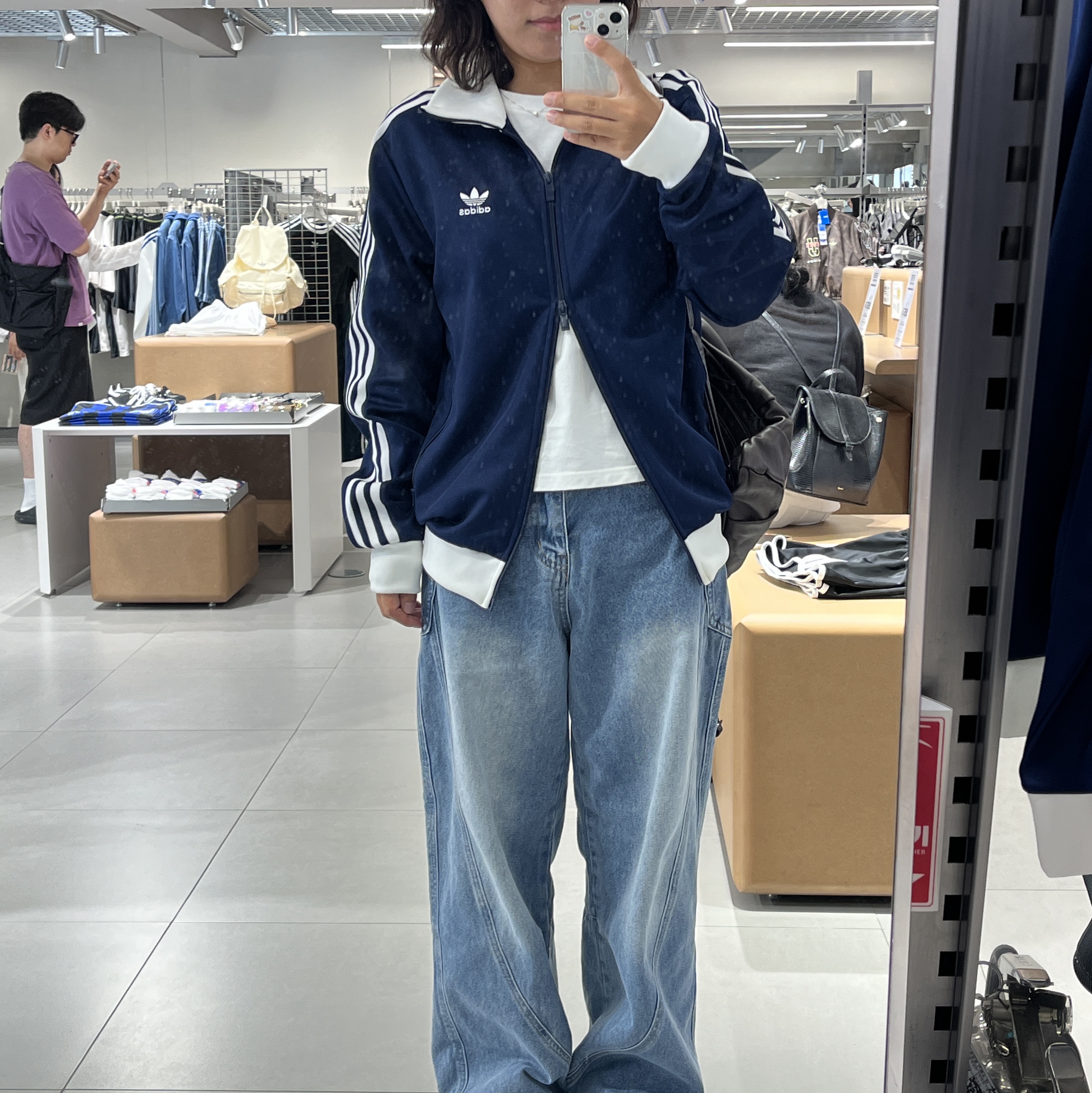 Adidas Adicolor Classic Beckenbauer Track Top Night Indigo - KR Sizing 착용 스타일