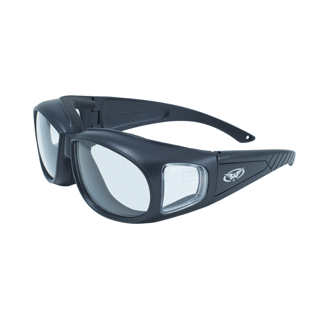 - Global Vision Outfitter A/F Matte White/Clear to Smoke Photochromic Lenses