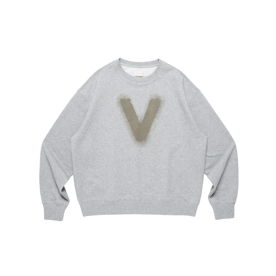 본바트 V 로고 스웻셔츠 멜란지 그레이