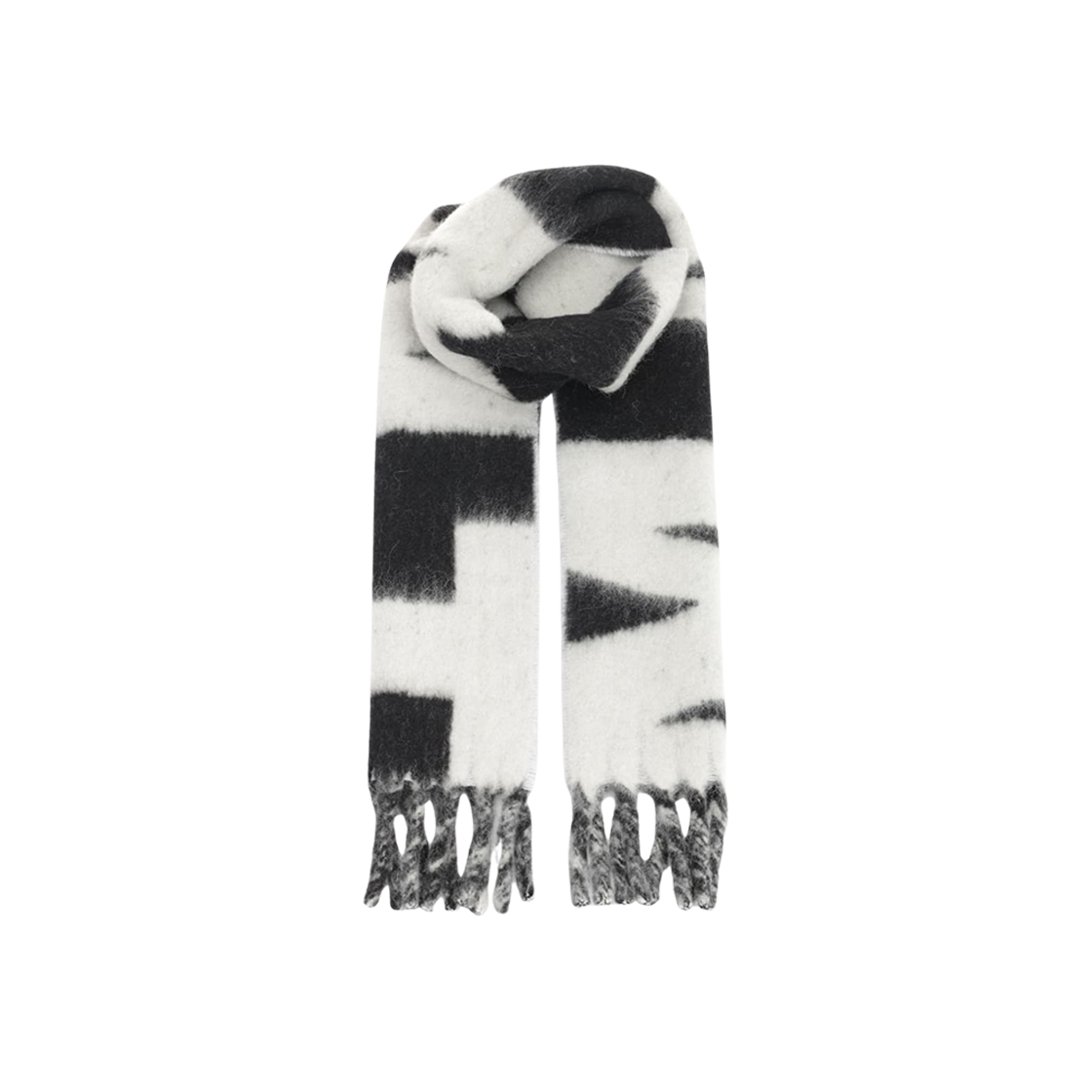 이자벨 마랑 롤리아나 스카프 에크루 블랙 - 25FW(Isabel Marant Loliana Scarf Ecru Black - 25FW)