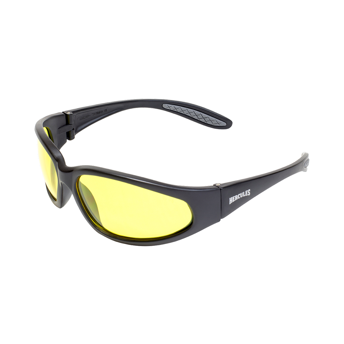 글로벌 비전 헤라클레스 1 매트 블랙 옐로우 틴트 렌즈(Global Vision Hercules 1 Matte Black Yellow Tint Lenses)