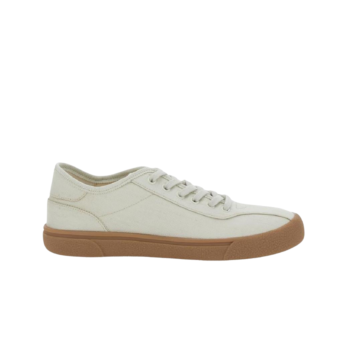 F1611SPCSAT (W) The Row Viscose Linen Canvas Sneakers Beige