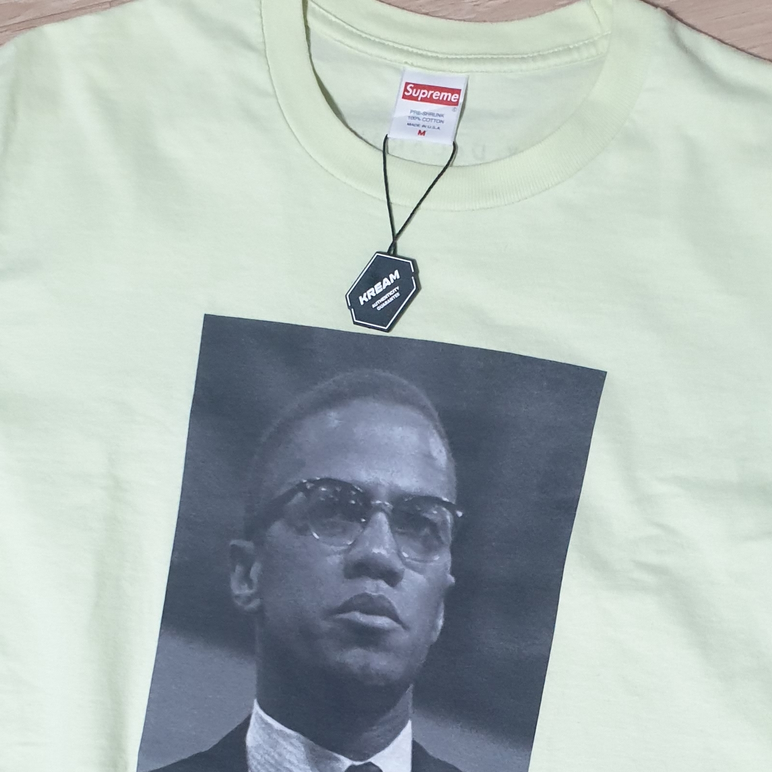 Supreme x Roy Decarava Malcolm X T-Shirt Pale Mint - 22SS 착용 스타일