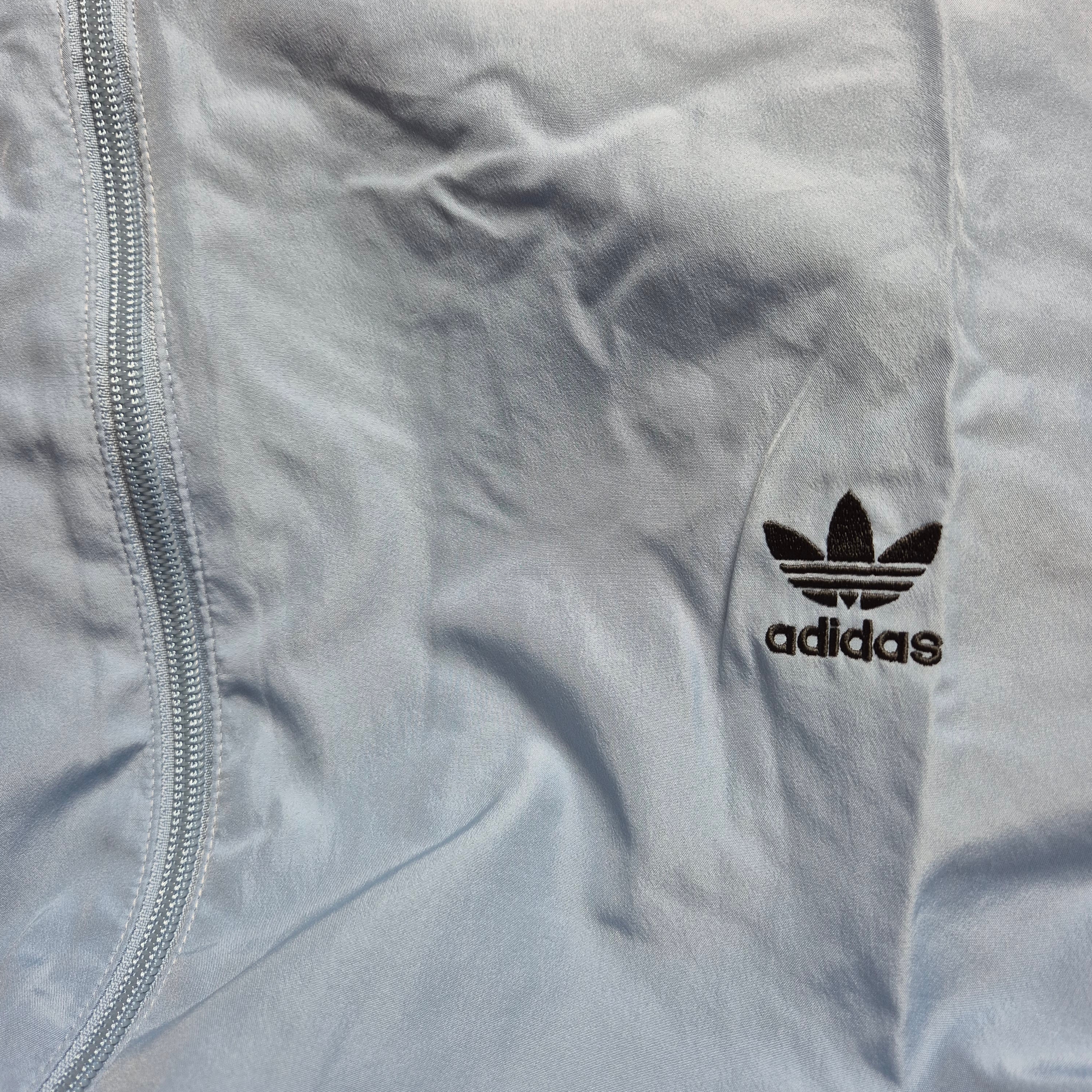 (W) Adidas Adilenium Season 3 Oversized Track Top Ash Blue Black - US Sizing 착용 스타일