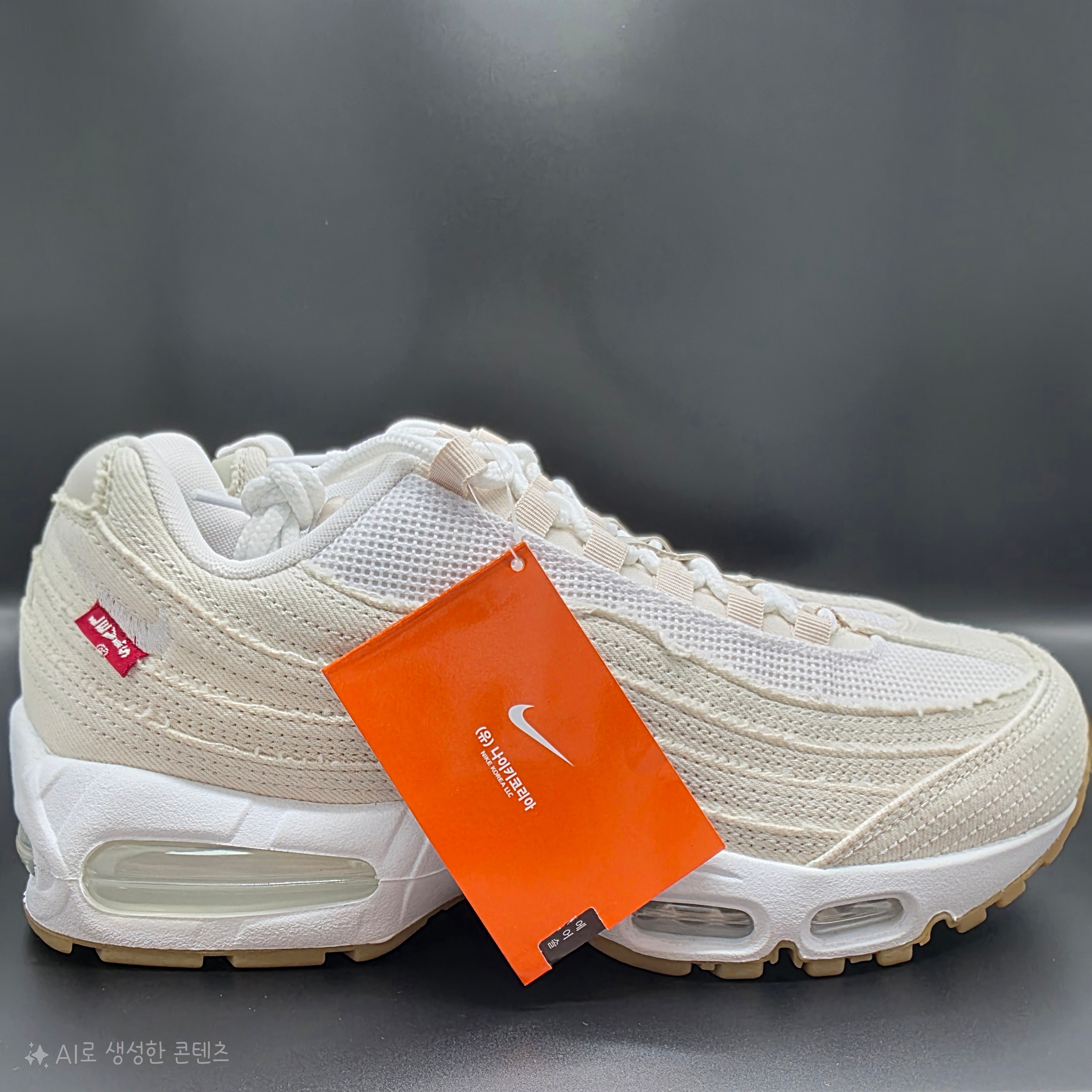 Nike x Levi's Air Max 95 White and Ecru 착용 스타일 - 4