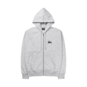 Stussy Basic Stussy Zip Hoodie Ash Heather