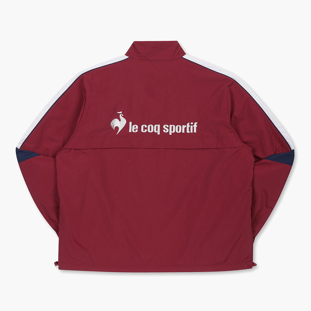 르꼬끄 스포르티브 온라인전용 유니 네오 선데이 듀스 오버 자켓 - 레드 (QQ323JJK91)(le coq sportif Online Exclusive Unisex Neo Sunday Deuce Jacket Deep Red) - 4