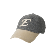 Satur x Hanwha Eagles Initial Symbol Logo Wool Contrast Ball Cap Beige