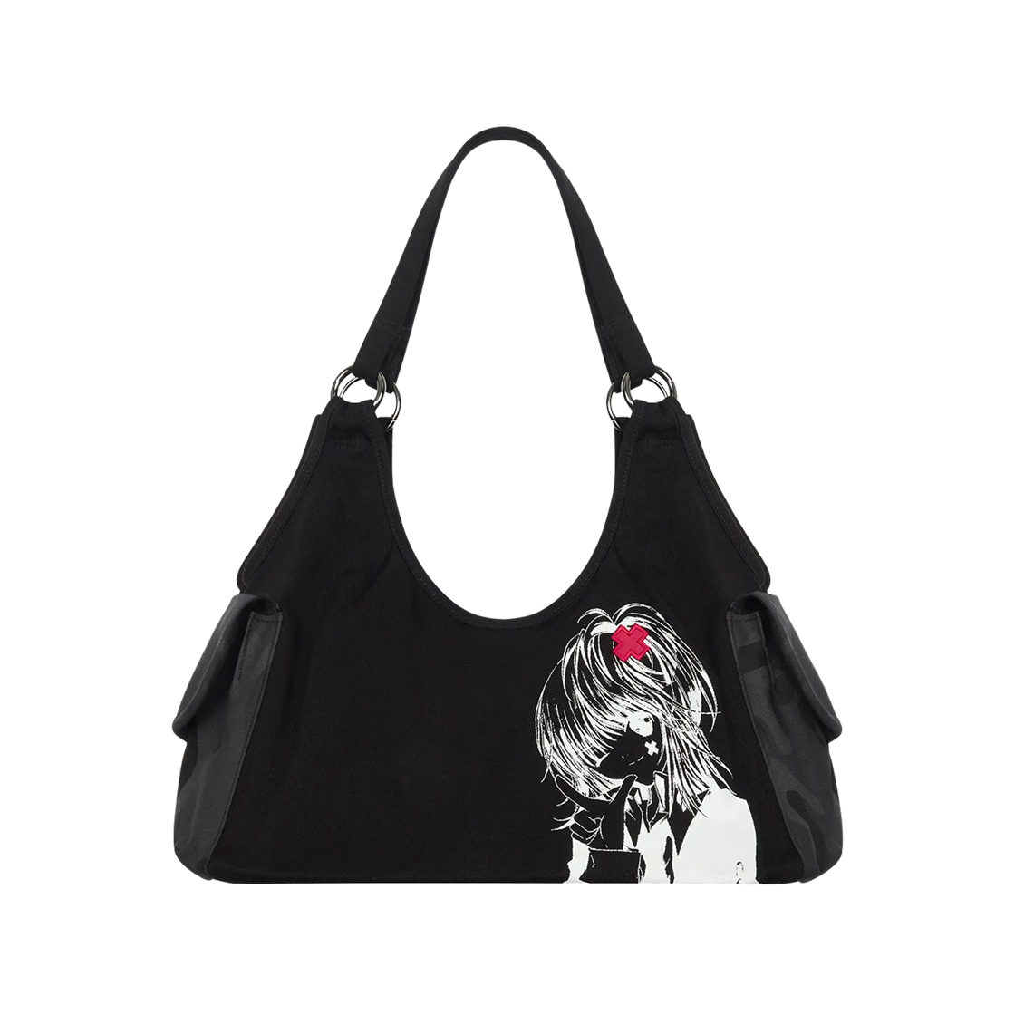 러브이즈트루 x 캐릭캐릭 체인지 카고 백 블랙(Luvistrue x Shugo Chara Cargo Bag Black)