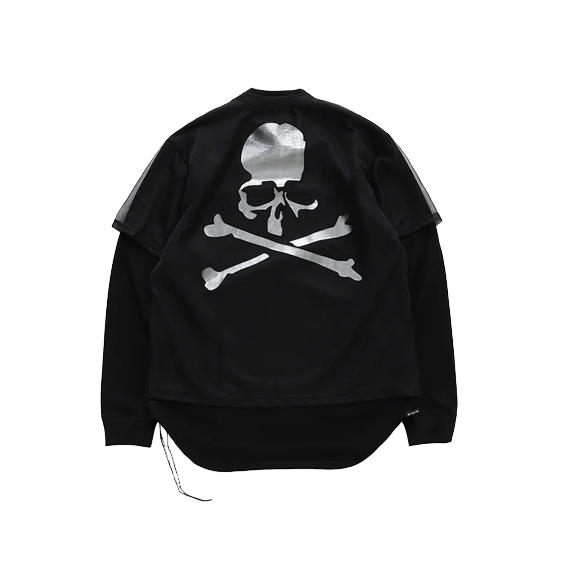 마스터마인드 월드 시어 레이어드 롱슬리브 티 블랙 X 화이트 - 25FW(Mastermind World Sheer Layered LS Tee Black X White - 25FW) - 2