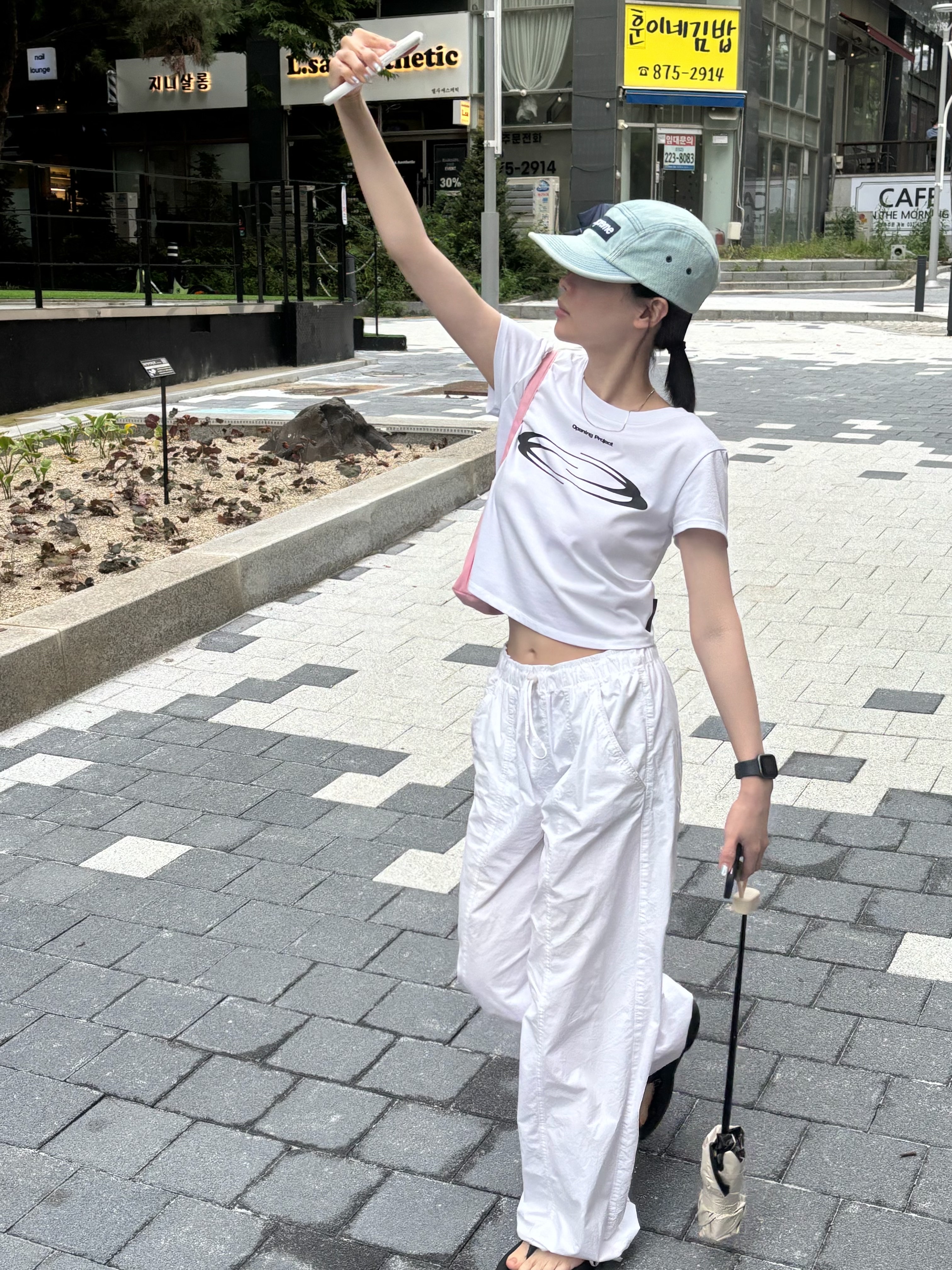 Supreme Denim Camp Cap Light Washed Indigo - 25SS, Opening Project Women Cropped Symbol T-Shirts 3D White 착용 스타일 - 2