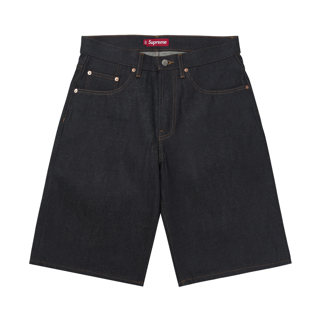 슈프림 리지드 배기 셀비지 데님 숏 리지드 인디고(Supreme Rigid Baggy Selvedge Denim Short Rigid Indigo)
