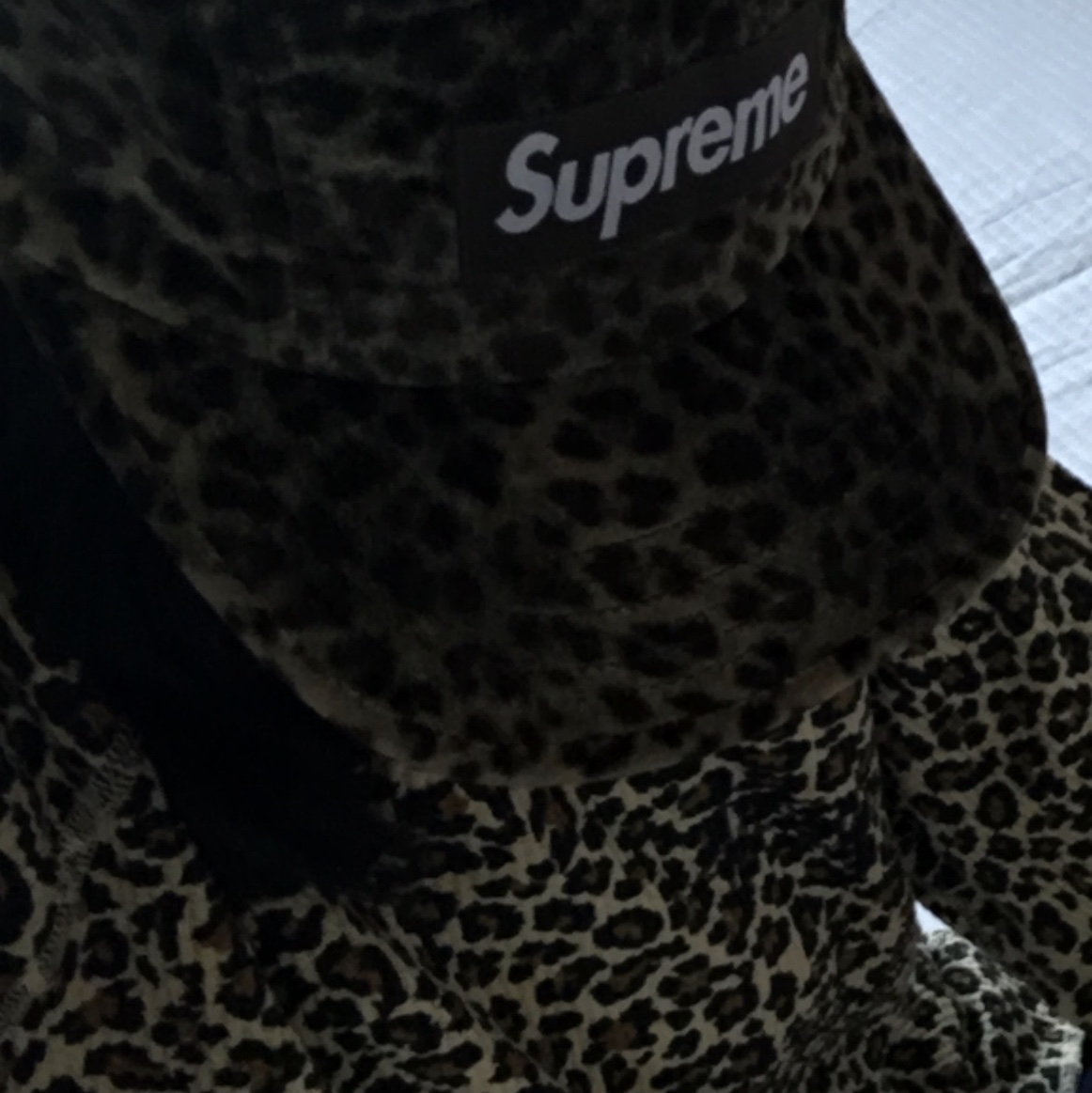 Stussy Basic Thermal Leopard 착용 스타일 - 2