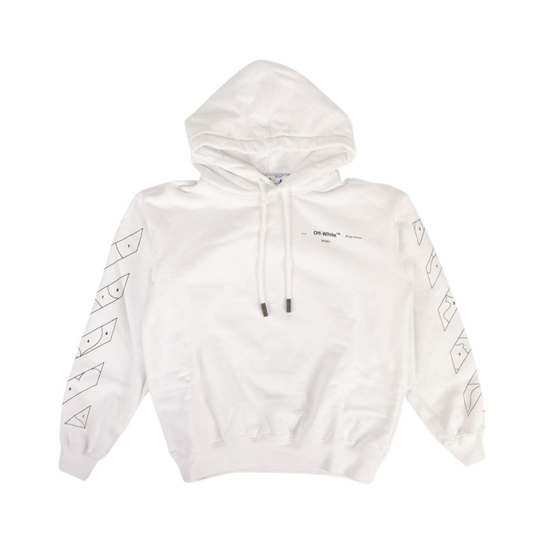 OWBB032S20FLE0030110 (W) Off-White Puzzle Arrow Hoodie White