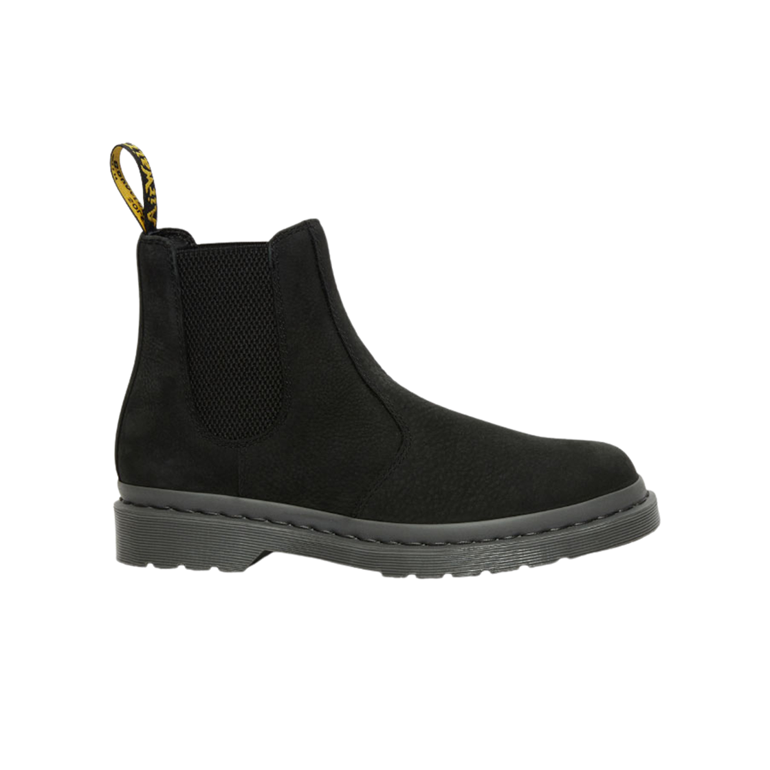닥터마틴 2976 모노 밀드 누벅 레더 첼시 부츠 블랙(Dr. Martens 2976 Mono Milled Nubuck Leather Chelsea Boots Black) - 1