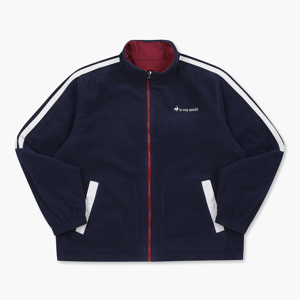 르꼬끄 스포르티브 온라인전용 유니 네오 선데이 듀스 오버 자켓 - 레드 (QQ323JJK91)(le coq sportif Online Exclusive Unisex Neo Sunday Deuce Jacket Deep Red) - 5