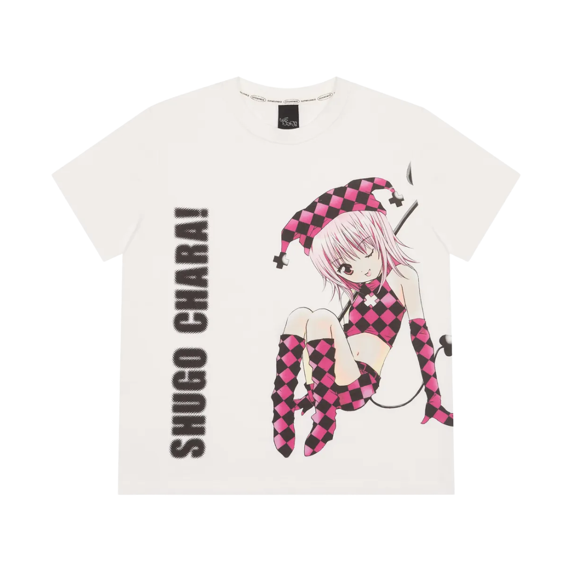 러브이즈트루 x 캐릭캐릭 체인지 그래픽 티셔츠 블랙(Luvistrue x Shugo Chara Graphic T-Shirt Black)