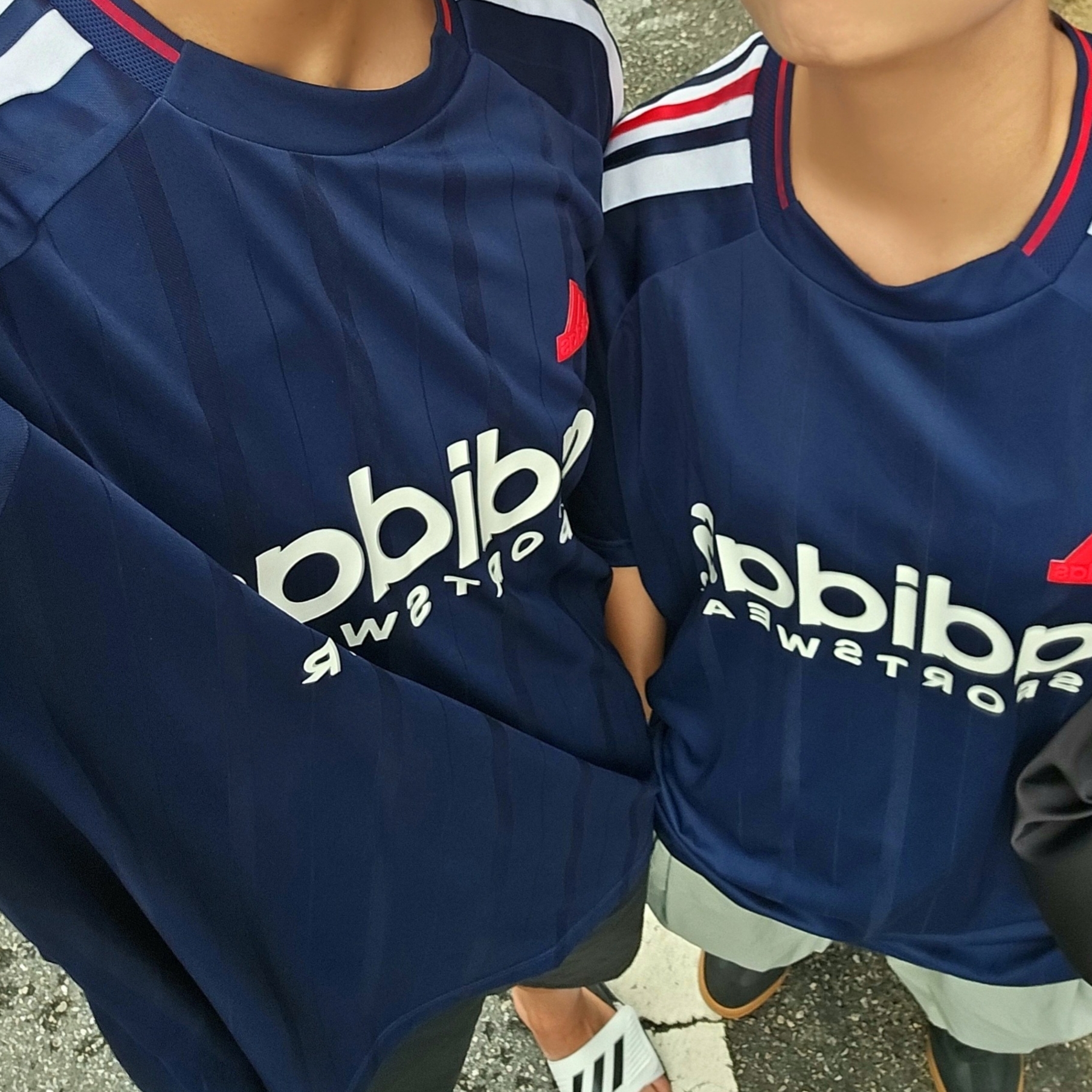 Adidas House of Tiro Nations Pack T-Shirt Team Navy Blue 2 - KR Sizing, Adidas House of Tiro Nations Pack T-Shirt Team Navy Blue 2 - US Sizing 착용 스타일