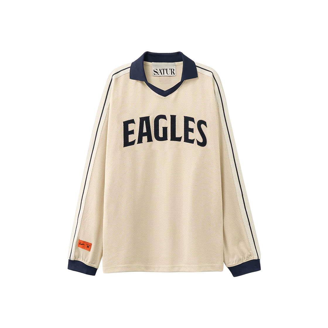 SA254ULS02CRM0 Satur x Hanwha Eagles Lausanne Over Size Mesh Jersey Cream