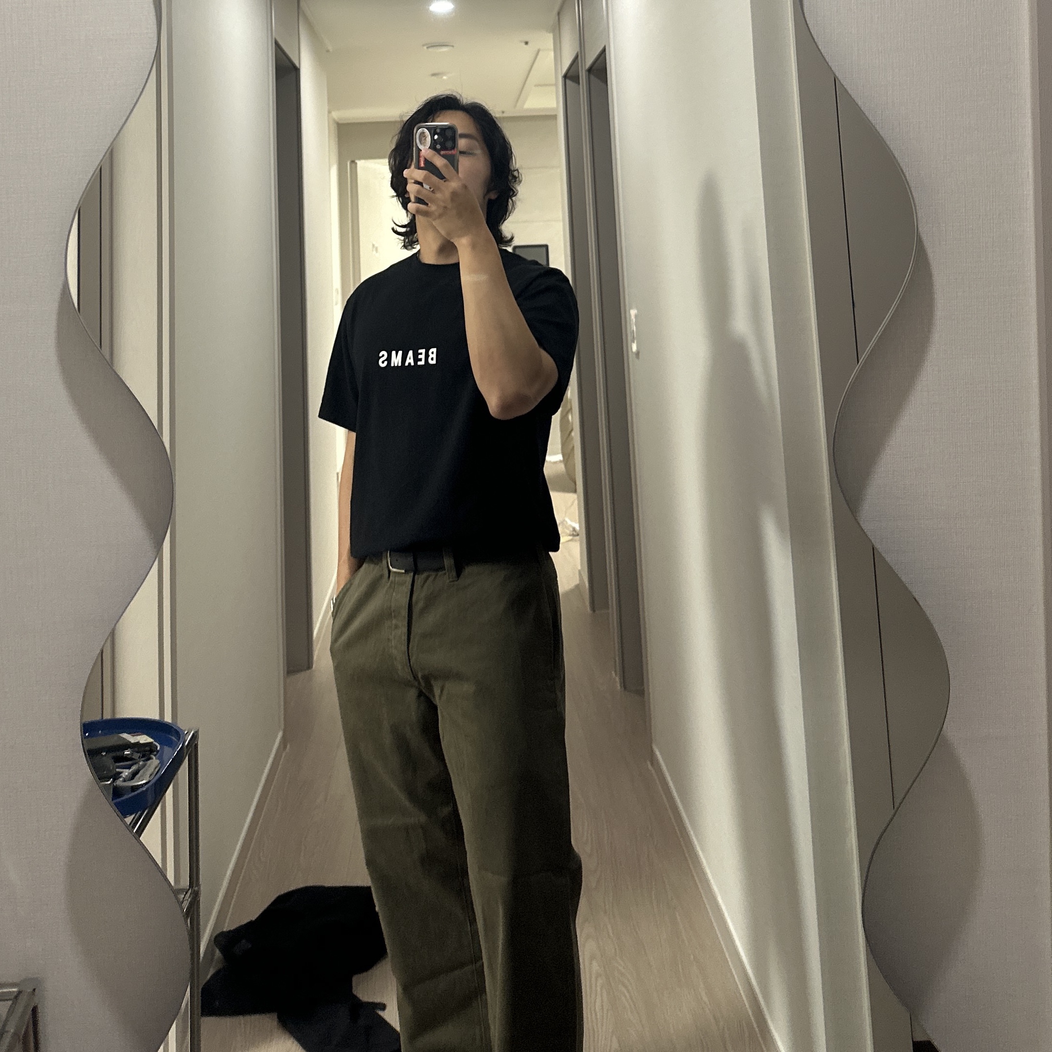 Supreme Chino Pants Olive - 25FW 착용 스타일