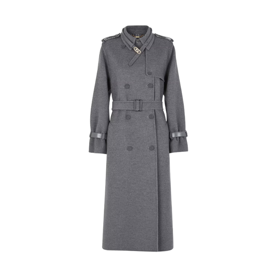 (W) 펜디 울 코트 그레이((W) Fendi Wool Coat Grey) - 1