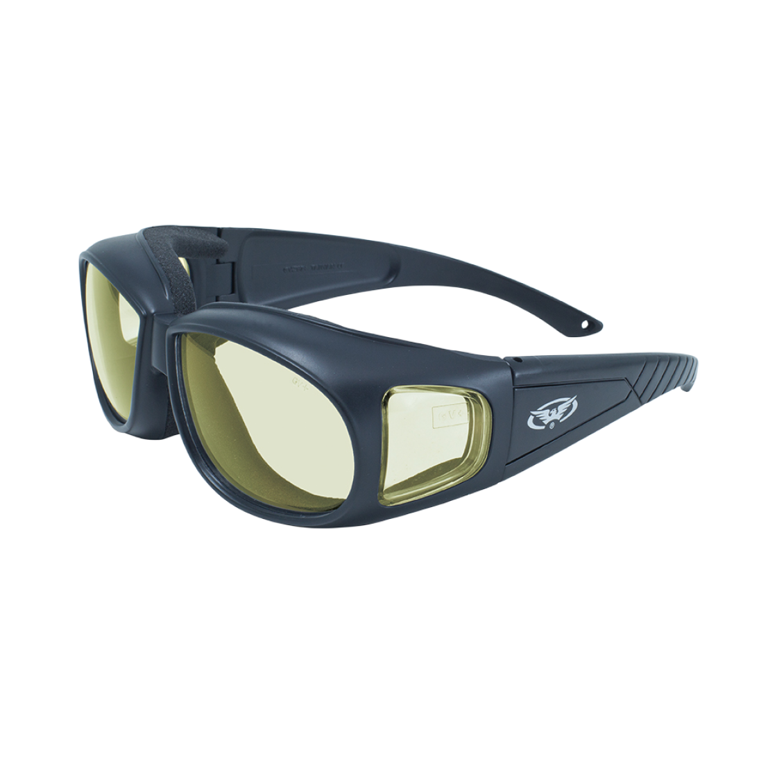 글로벌 비전 아웃피터 A/F 매트 블랙 옐로우 틴트 투 스모크 포토크로믹 렌즈(Global Vision Outfitter A/F Matte Black Yellow Tint to Smoke Photochromic Lenses)