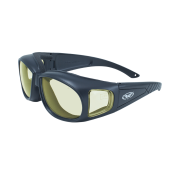 Global Vision Outfitter A/F Matte Black Yellow Tint to Smoke Photochromic Lenses