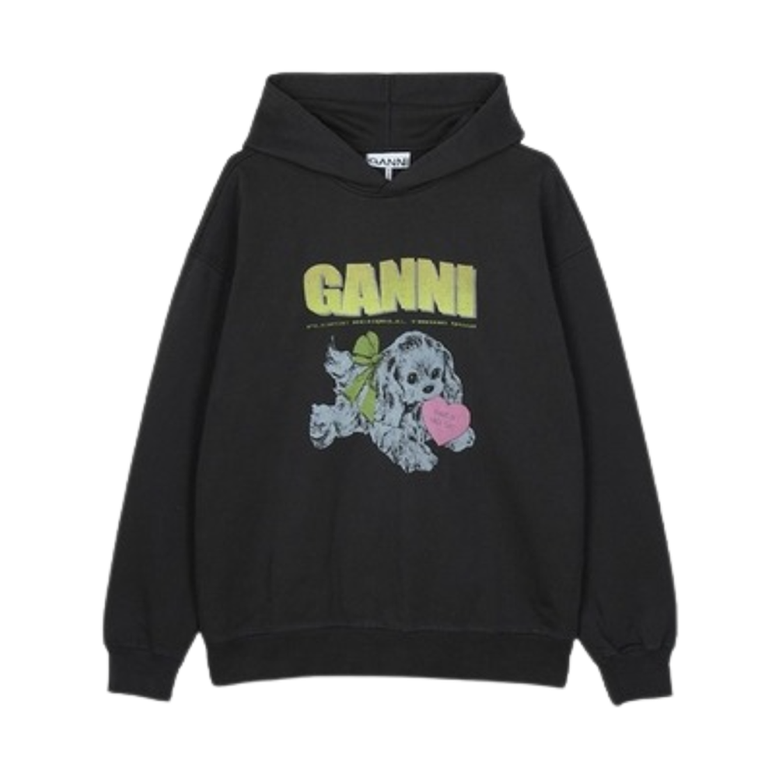 (W) 가니 이솔리 후드 팬텀((W) Ganni Isoli Hoodie Phantom) - 1