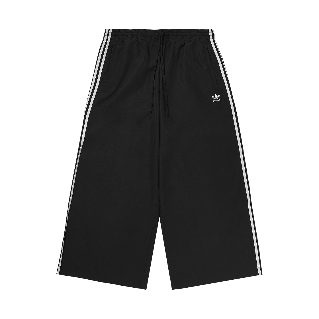 (W) 아디다스 아딜레늄 시즌 3 오버사이즈 트랙 팬츠 블랙 - US 사이즈((W) Adidas Adilenium Season 3 Oversized Track Pants Black - US Sizing)