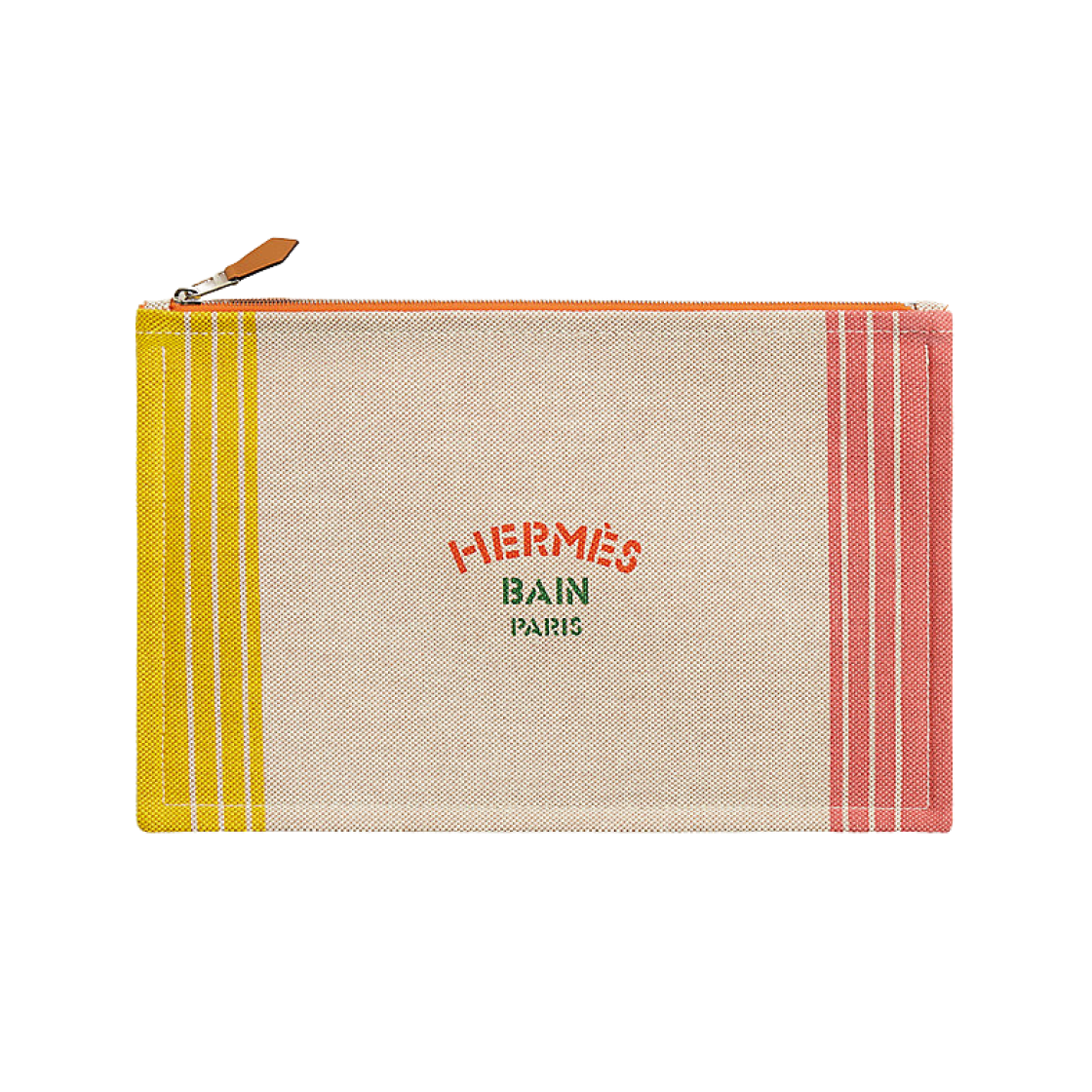 에르메스 마이옹 마랭 케이스 H 캔버스 죤 로즈 베르(Hermes Maillon Marin Case H Canvas Jaune Rose Vert) - 2