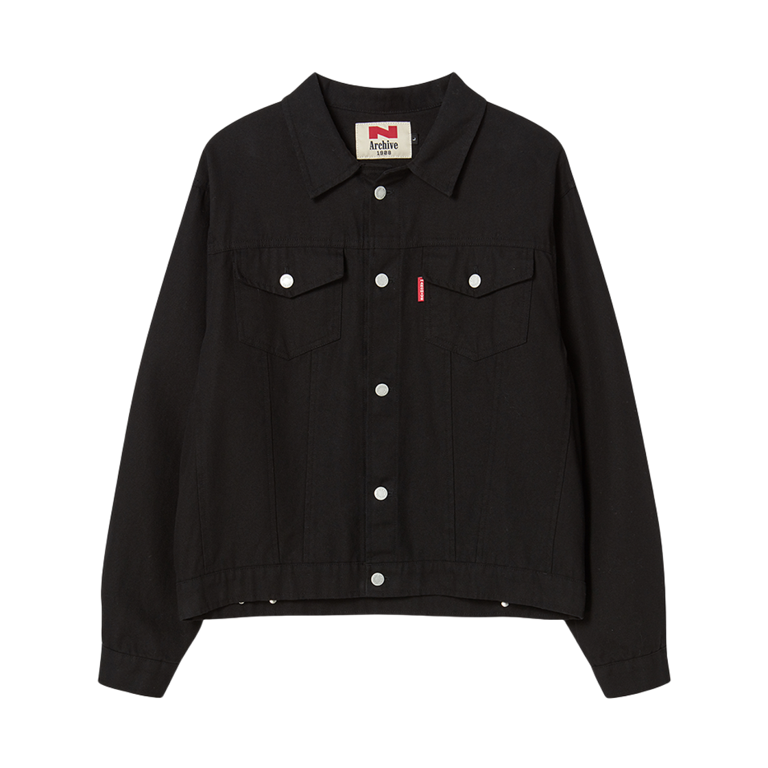 NV25FAJK04BK N ARCHIVE Black Label Coated Jacket Black