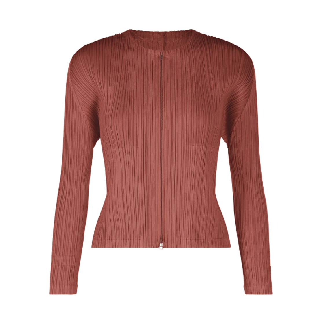 (W) 플리츠 플리즈 이세이 미야케 MC 메이 가디건 테라코타((W) Pleats Please Issey Miyake MC May Cardigan Terracotta) - 1