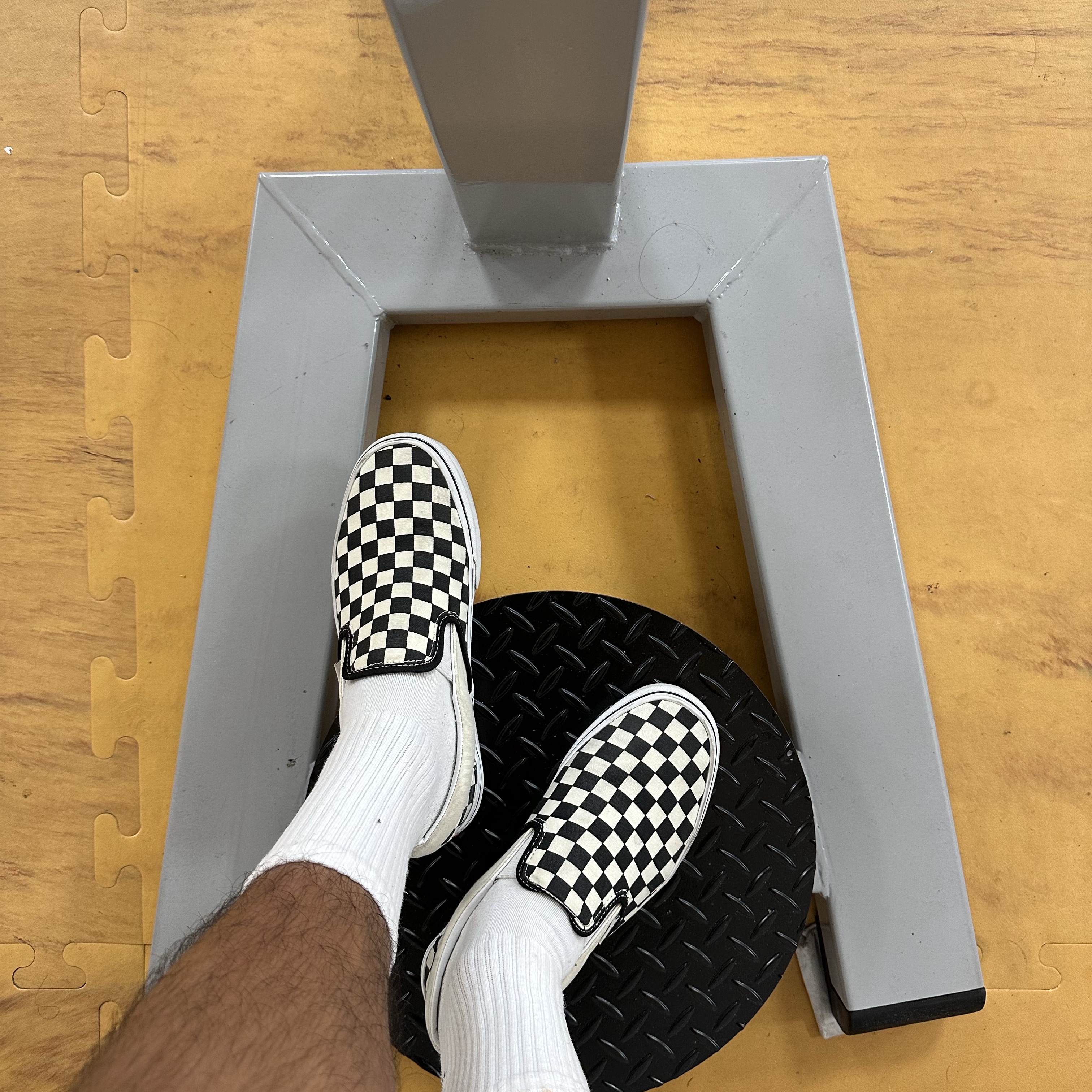 Vans Slip-On Checkerboard 착용 스타일