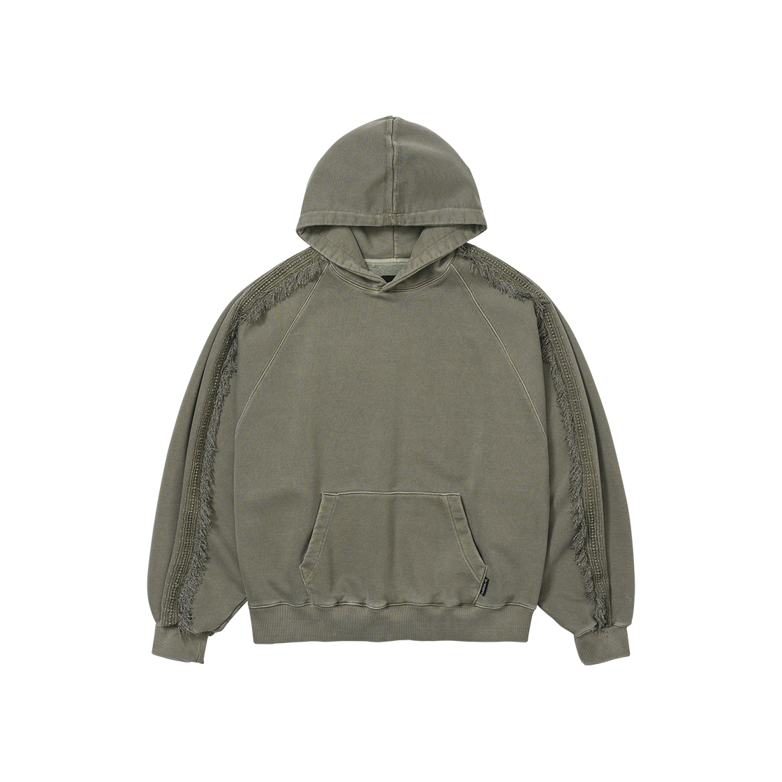 AJ254TP009KH AJOBYAJO Raglan Lace Trimming Hoodie Khaki