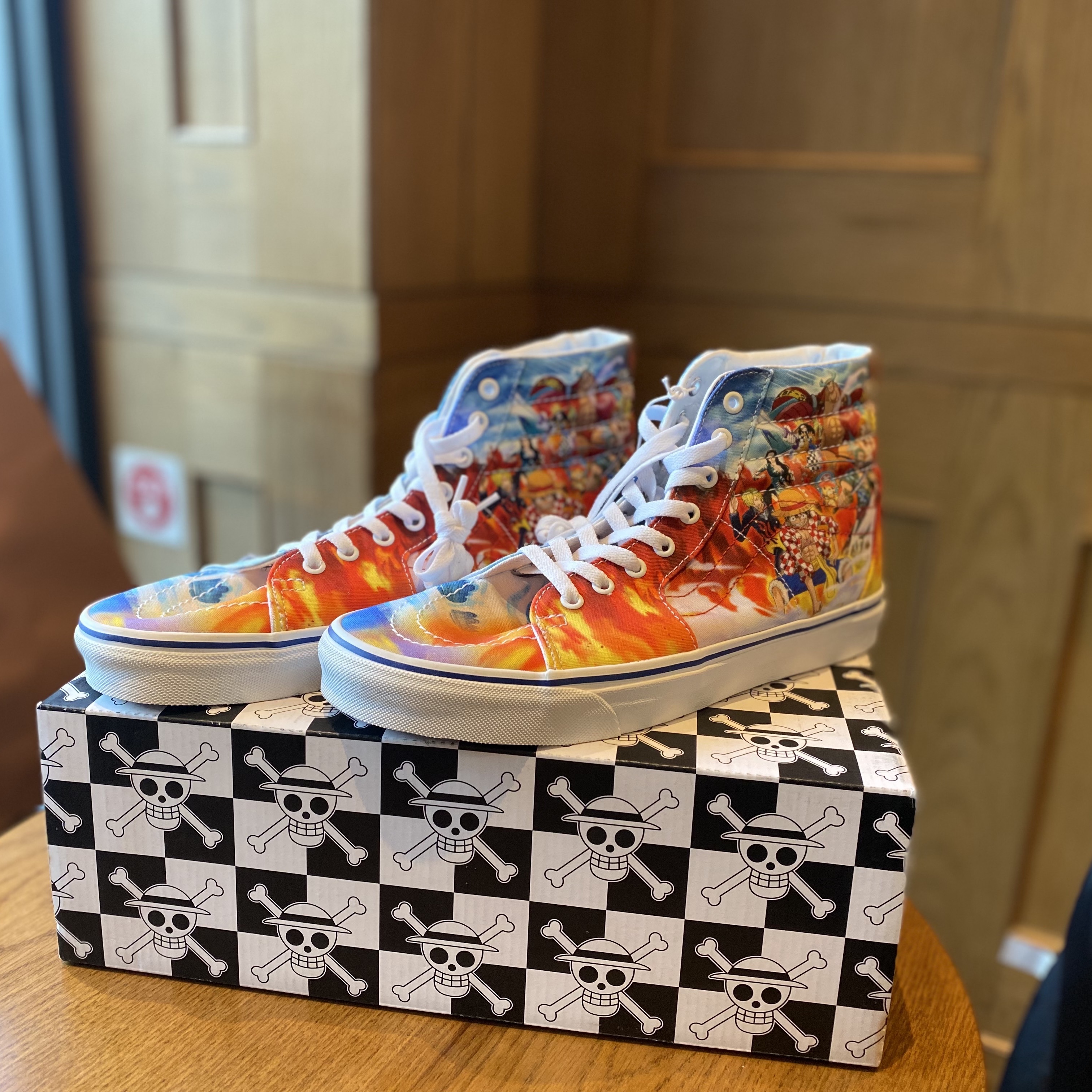 Vans x One Piece Sk8-Hi Punk Hazard 착용 스타일 - 1