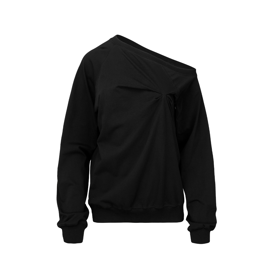 나체 우먼 핀치드 롱슬리브 블랙 - 25FW(Nache Women Pinched Long Sleeve Black - 25FW)