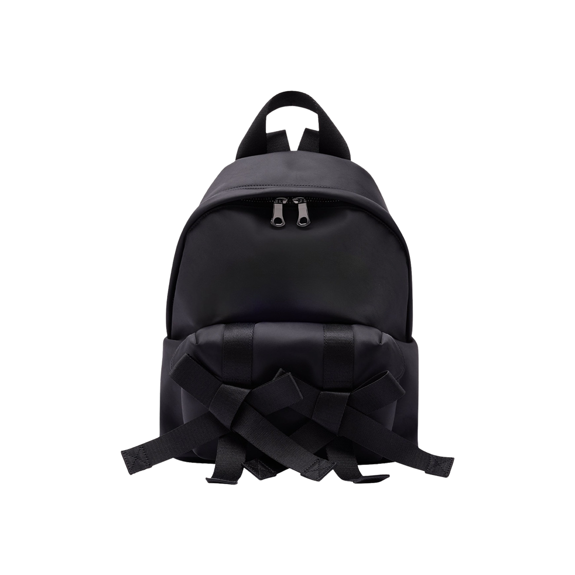 BAG179TB-0761 Simone Rocha Beaded Utility Bow Backpack Black Jet